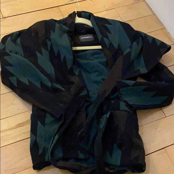 Monrow Printed Wrap Jacket Sz S